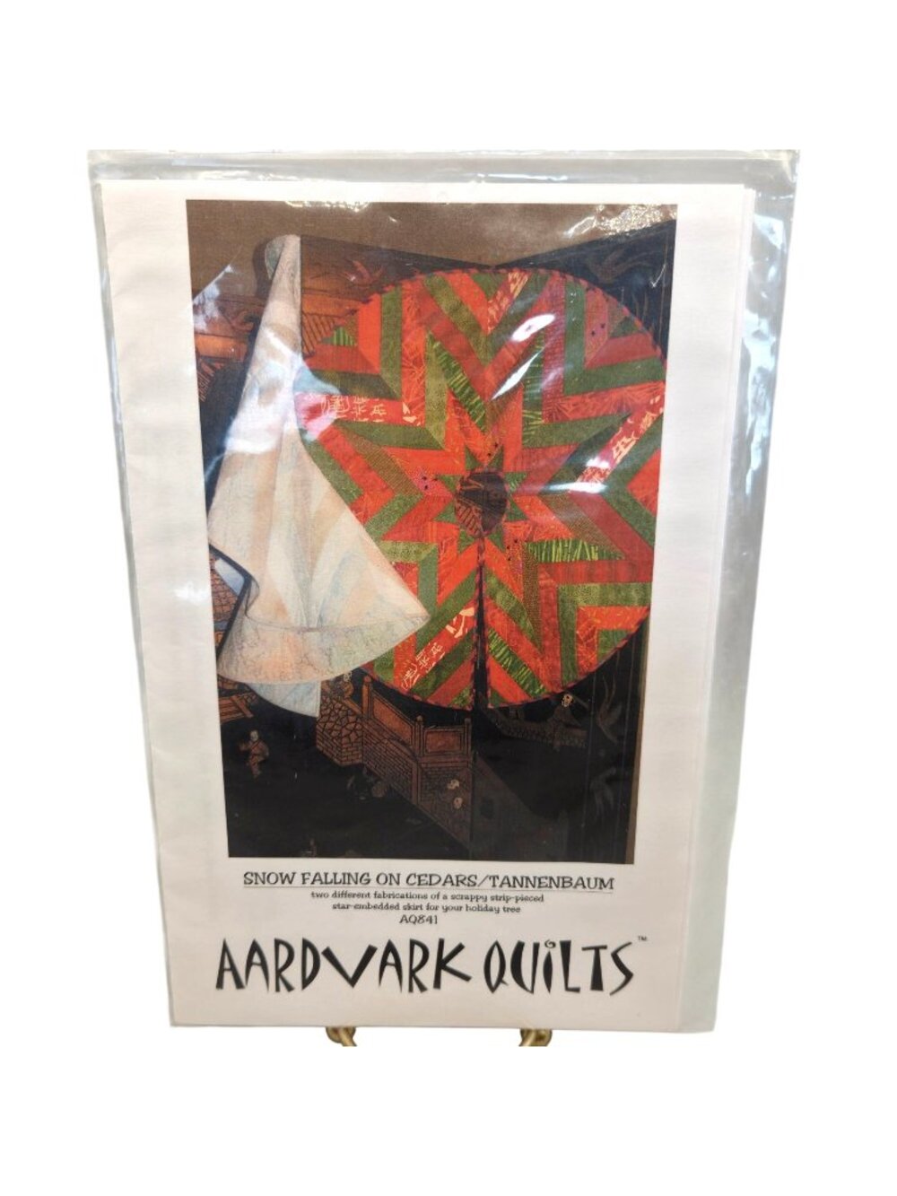Snow Falling On Cedars Tannenbaum Tree Skirt Pattern By Aardvark Quilts